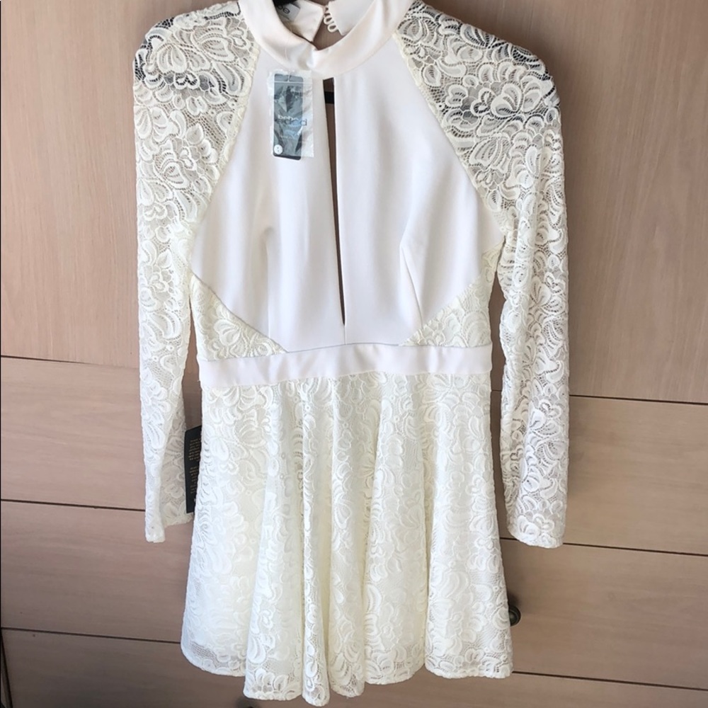Bebe white dress